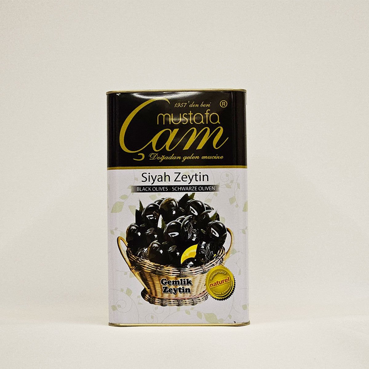 Süper Yağlı Siyah Zeytin 5 Kg
